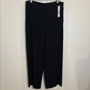 ELIE TAHARI OVERLAY WIDE LEG PANT SIDE ZIP CLOSURE NWT SIZE 12